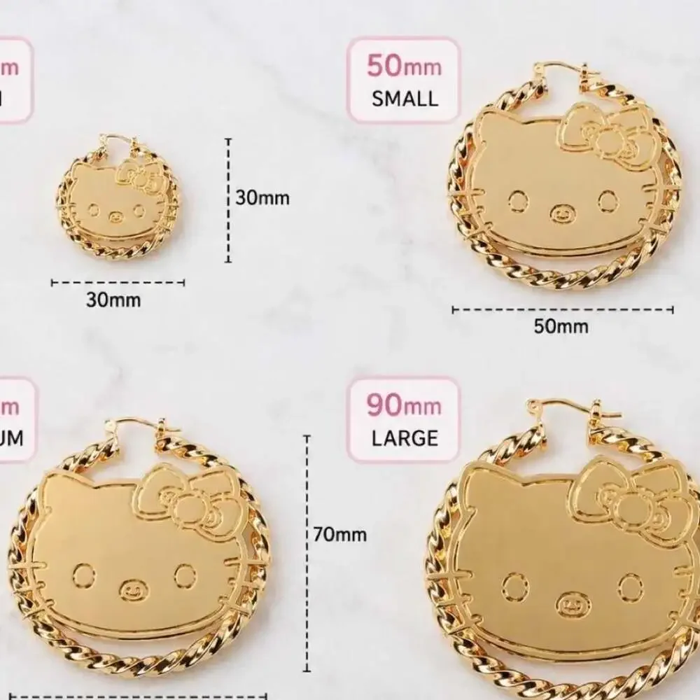 Title Large Hello Kitty Gold F 92 F